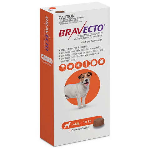 Bravecto Chew For Small Dogs 4.5-10kg
