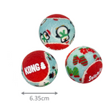 KONG Holiday SqueakAir Ball - 6 Medium Balls