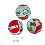 KONG Holiday SqueakAir Ball - 6 Small Balls