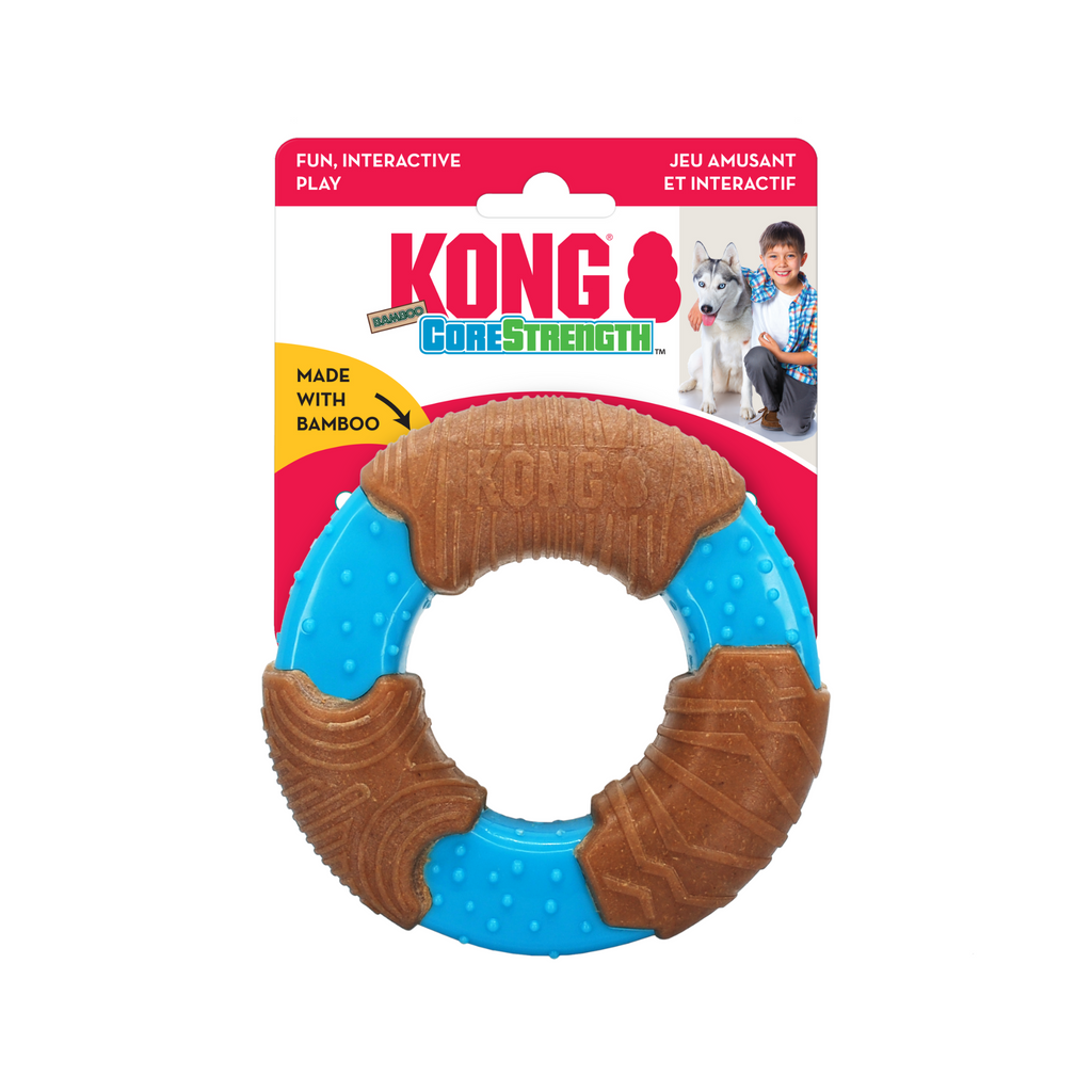Kong CoreStrength dog toy with packaging on a white background