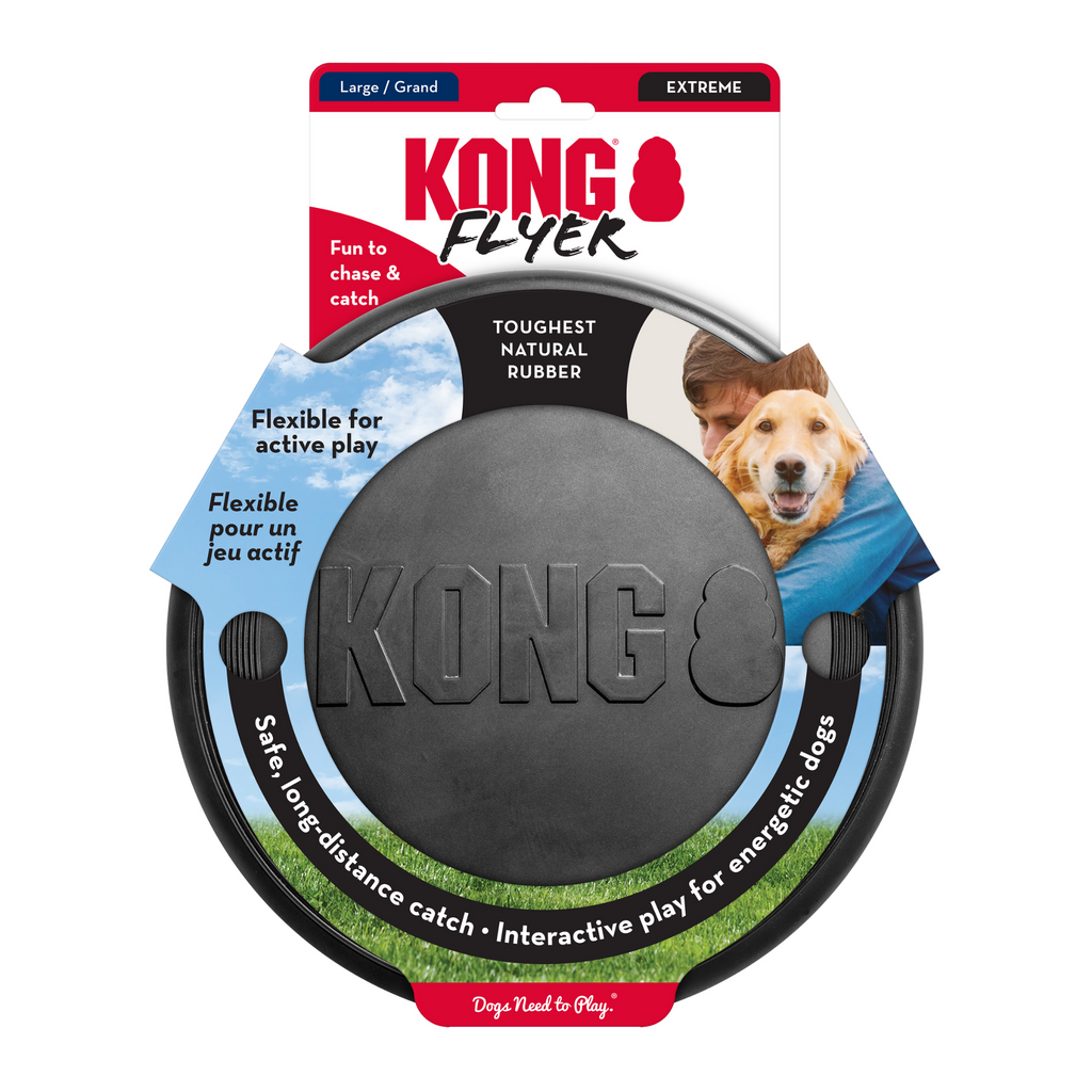 KONG Flyer dog toy packaging on a white background