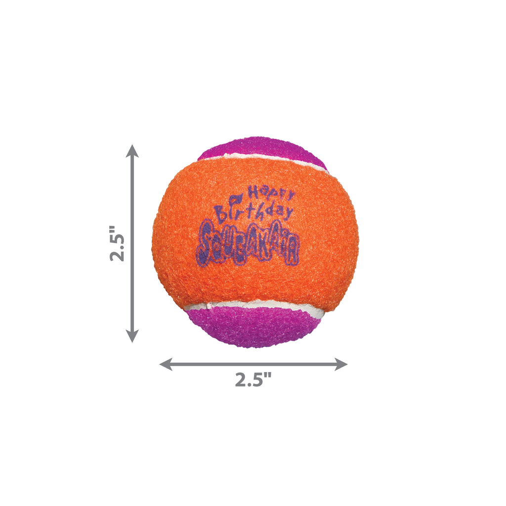 Orange and purple ball with 'Happy Birthday Selena' text, dimensions indicated.