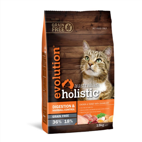 Evolution Holistic Feline Digestion & Hairball 15kg