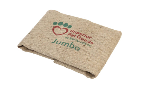 Fitted Hessian Dog Bed Cover Jumbo