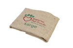Fitted Hessian Dog Bed Cover Large