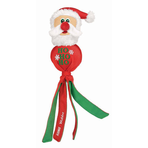 KONG Holiday Wubba Assorted Santa & Reindeer