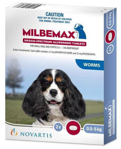 Milbemax For Dogs & Puppies Up to 5kg
