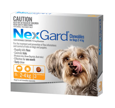Nexgard Orange For Dogs 2-4kg