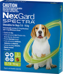 Nexgard Spectra Green For Dogs 7.6-15kg
