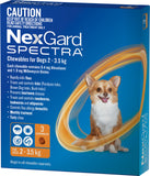 Nexgard Spectra Orange For Dogs 2-3.5kg