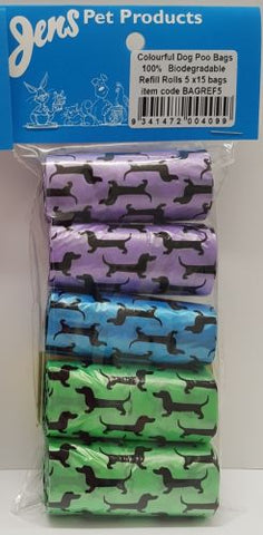 Doggy Poo Bag Refills 5 Pack